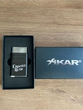 Xikar Linea Crowned Heads Single Flame Lighter